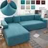 Waterproof Solid Elastic Sofa Cover for Living Room 1 /2 /3 /4 Seats Stretch Jacquard Spandex Corner L -Shape Couch Bench Sofa Cover