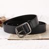 Ремень из сплава с пряжкой, мужской, модный, простой, мужской и женский, одинаковый ремень, ремень для автомобиля