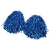 2 шт. Помпоны для чирлидинга с жесткой ручкой, ручные шейкеры для вечеринок, для танцевальной школы, спортивных игр, командного духа, чир, синий
