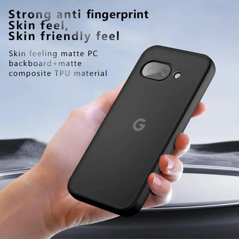 Matte Armor Acrylic Case for Google Pixel 9A Pixel9 A Luxury Shockproof Transparent Hard PC Cover for Pixel 9a 9 Pro XL 8A 7A Bumper
