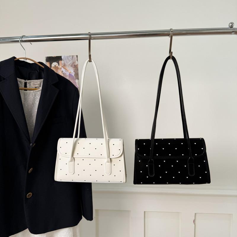 Летняя лакированная сумка в горошек, новая трендовая нишевая сумка подмышку, вместительная сумка-тоут для поездок на работу