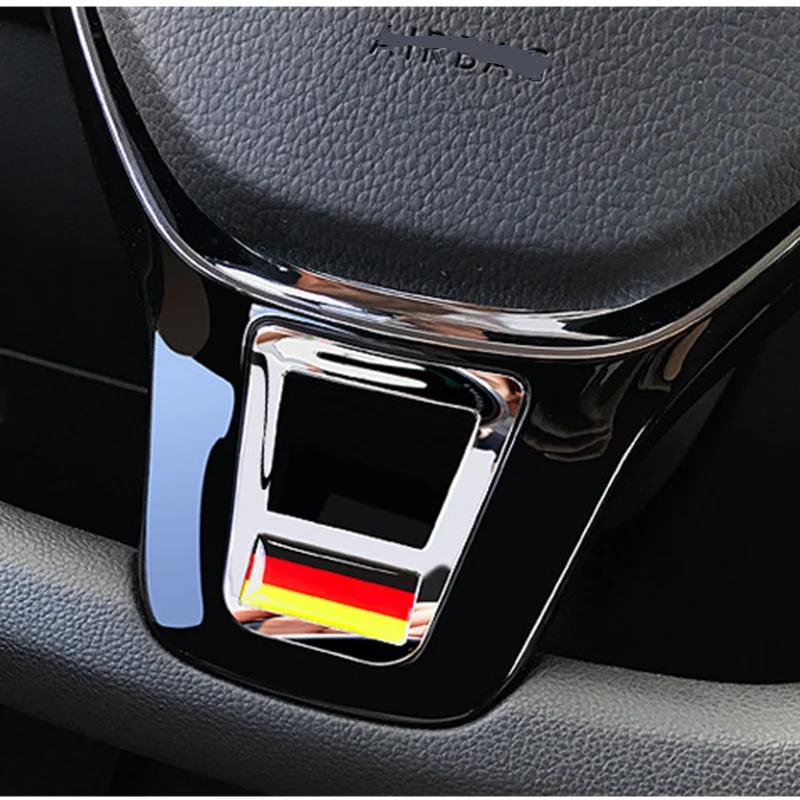 Car Styling Steering Wheel Covers Stickers Accessories For Volkswagen GOLF 7 GTi MK7 POLO 2014 2015 Passat B7 2015 B8 MK6 Jetta