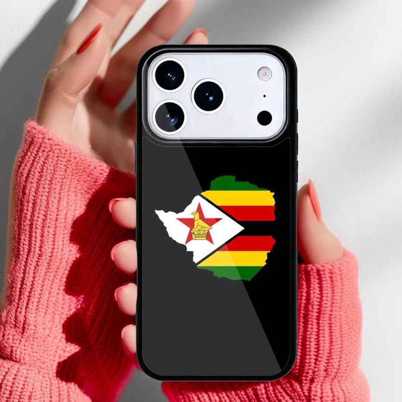 Zimbabwe Flag Phone Case for iPhone 17 Air 16e 15 14 13 Pro Max Back Cover for 12 11 Pro Coque