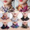 Multi-functional High Elasticity Neck Wrap Pearl Pendant Chiffon Scarves Shiny Headscarf Ruffle Lace Scarf Thin Soft Women Scarf