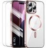 Protective Case - BOOLING - for iPhone 16 Pro - Flexible - Pink - Ultra-thin with Magnetic Circle