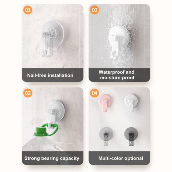 Yousheng 4 шт. крючки на присосках держатели для полотенец прочные несущие быстро устанавливаемые многоцелевые мощные вакуумные крючки на присосках
