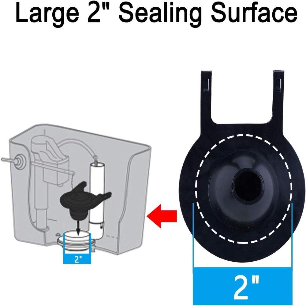 2 Inch Toilet Flapper Replacement Kit Black Waterproof Pad for Clap Cover  Vintage Toilet