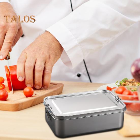 Ланч-бокс из нержавеющей стали, герметичный ланч-бокс для детей и взрослых, контейнеры для еды для сэндвичей, фруктов, закусок