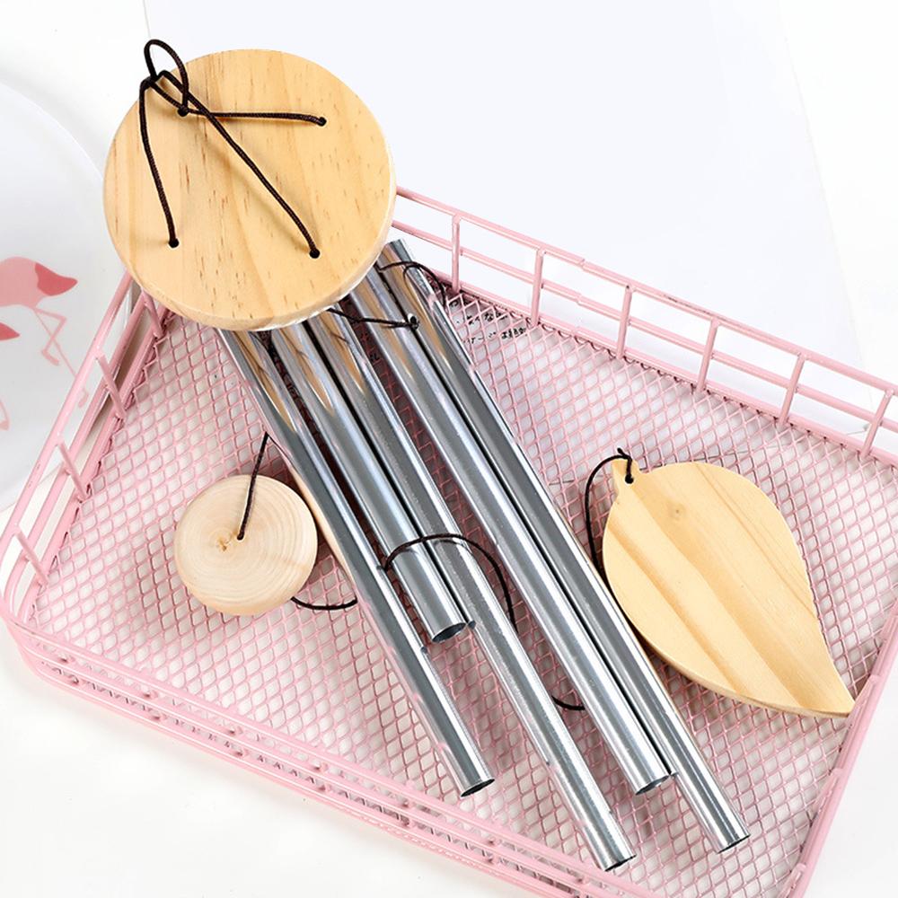 Wind Chimes 6pcs Aluminum Tubes Chimes Simple European Style Windbells Melodious Soothing Sound for Outdoor Indoor