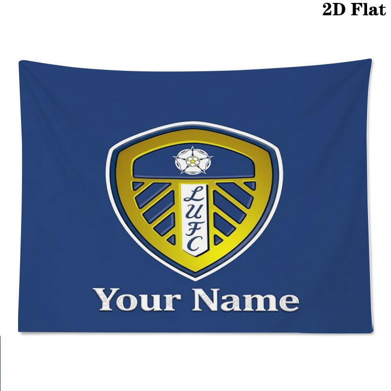 Leeds United Персонализированный Настенный Гобелен с Именем Эстетичный Настенный Подвесной Покрывало из Печатной Ткани Декоративные Гобелены для Спальни Гостиной Домашний Декор