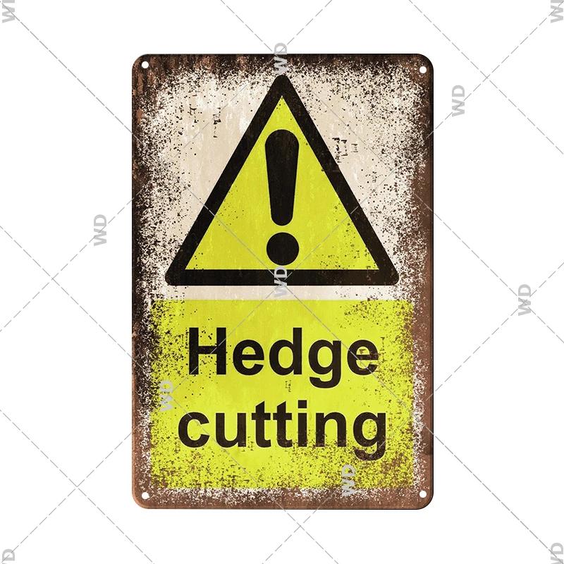 Caution Metal Tin Sign Vintage Metal Plaque Warning Slogan Retro Metal Posters Plate Signs Door Factory Home Wall Decor