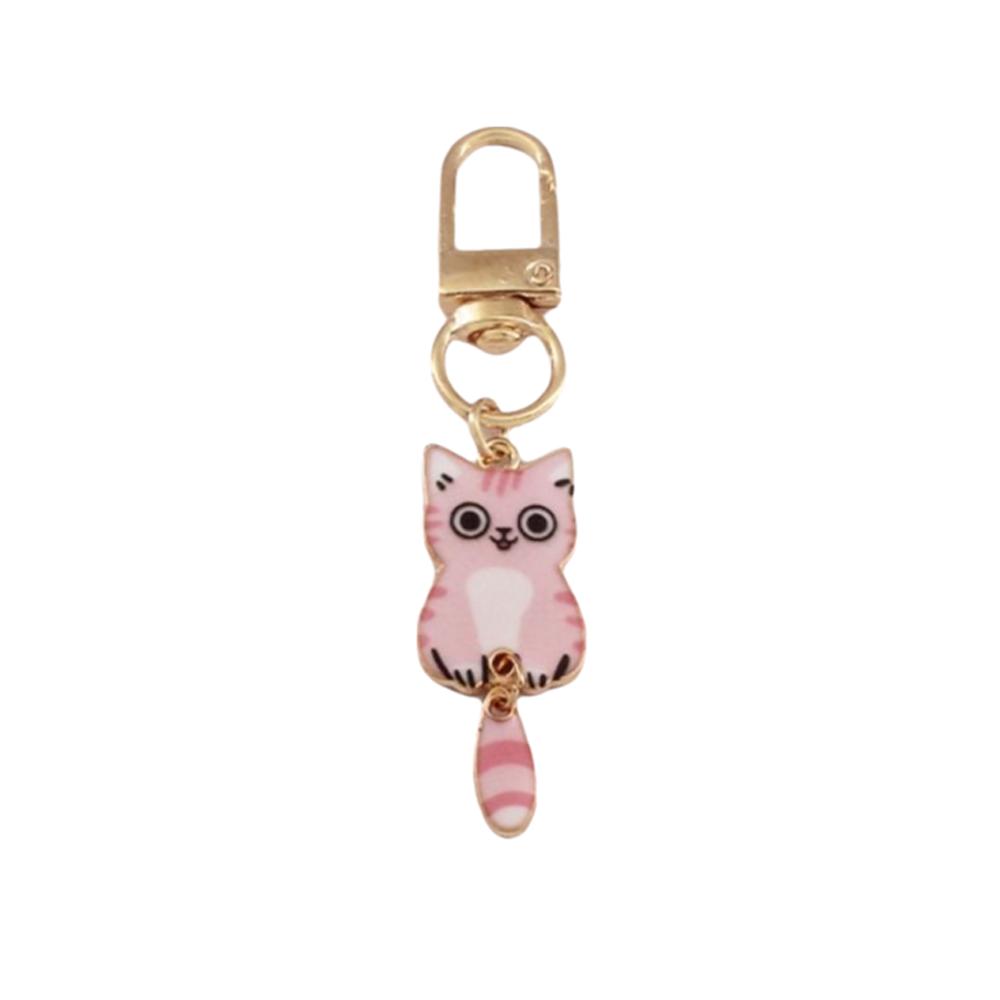 Cat Small Pendant Metal Bag Decoration Cute Key Chains Gift