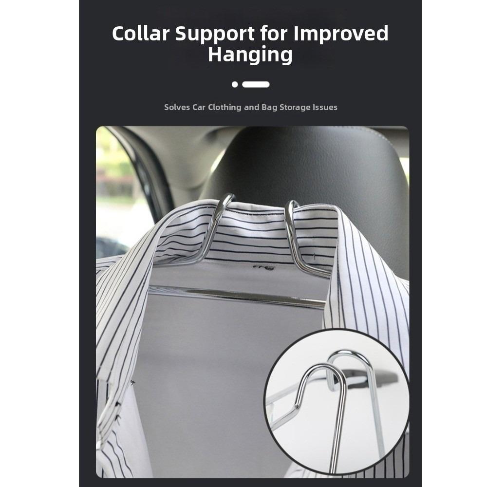 Stainless Steel Car Clothes Rack Universal Back Seat Organizer Jacket Suit Coat Hanger  for Vehicle