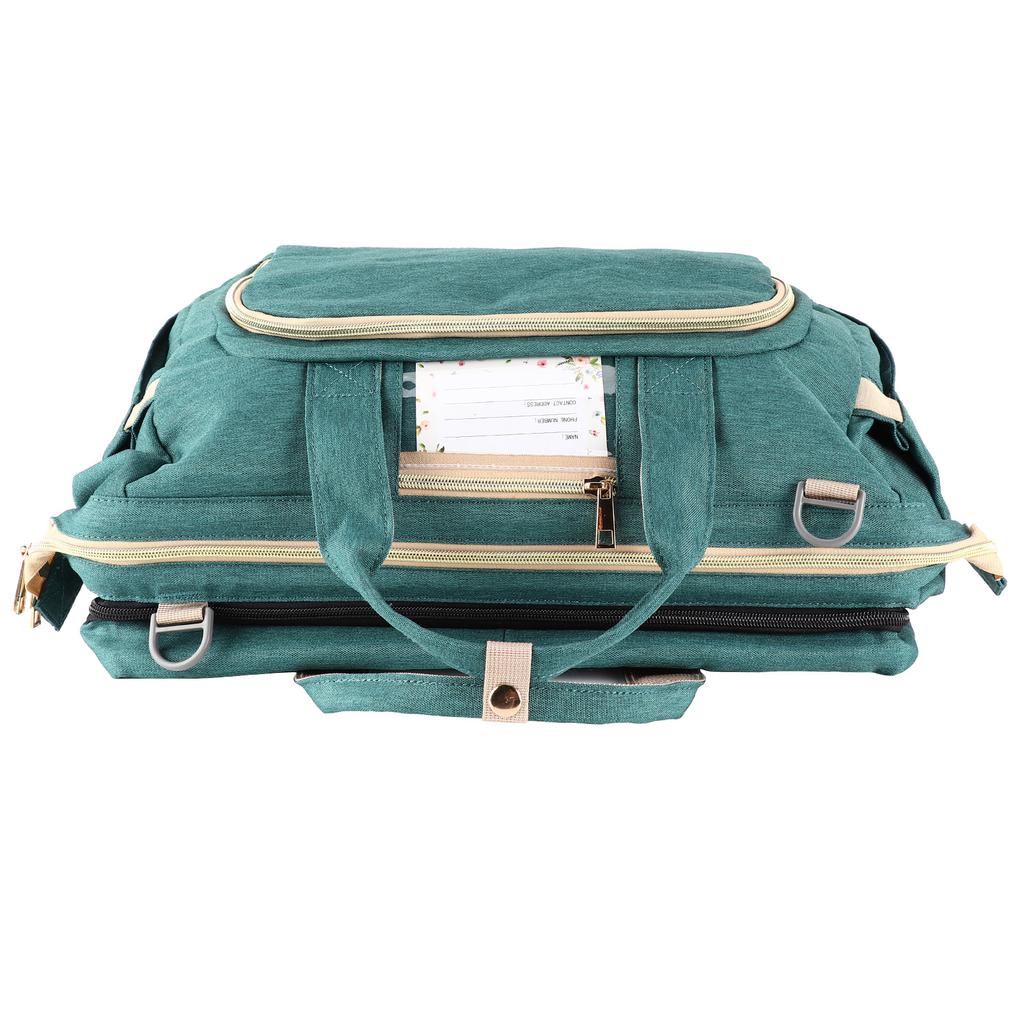 Многофункциональная складная дорожная пеленальная станция для кроватки, переносная сумка для подгузников на открытом воздухе(зеленый )