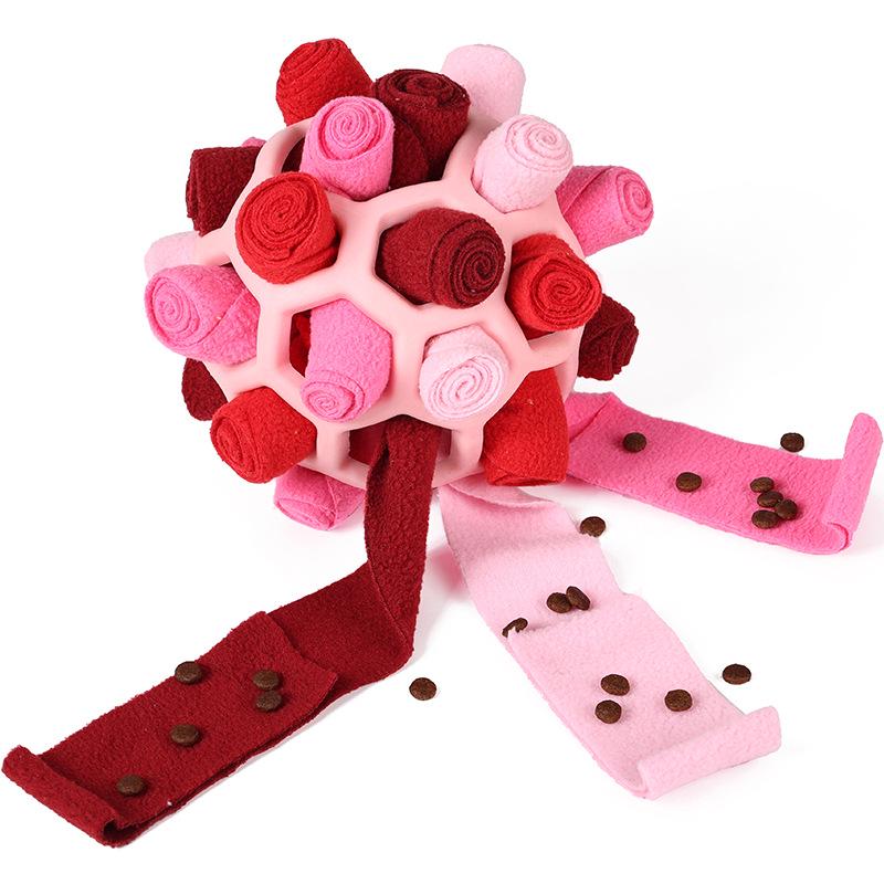 Питомец Нюхай и Играй: Скрытый корм резиновый мяч игрушка для собак