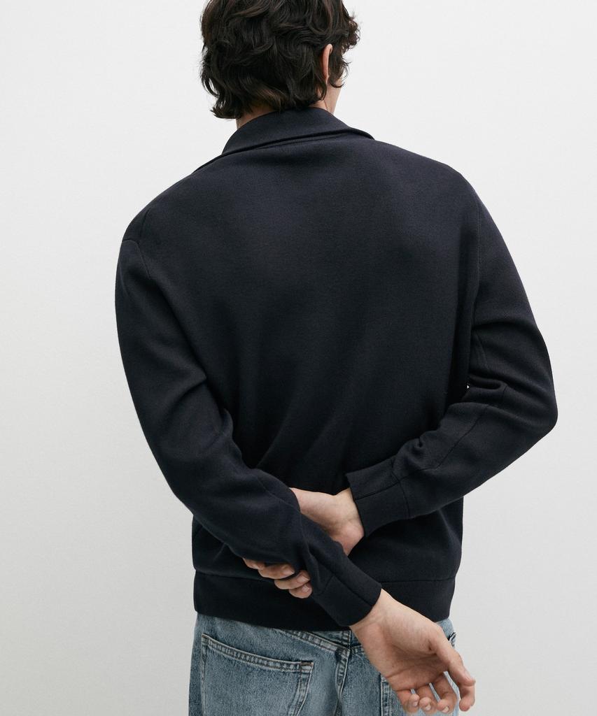 Massimo Dutti Кардиган на молнии из 100% хлопка