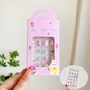 24Pcs Kids Fake Nail Kawaii Kids Fake Nail Art Stickers Set Creative DIY Nail Kit for Nail Decorations