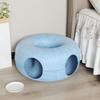 2 in 1 Cat Tunnel Bed Donut Cave Hideaway Pet Circle Hideout for Indoor Cats