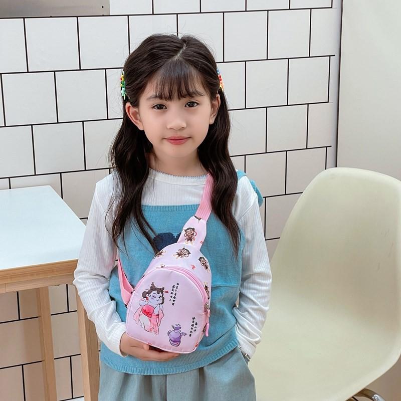 Нэчжа 2 Детская Мода Мультяшная Сумка Через Плечо Полиэстер Материал Прогулка Школа