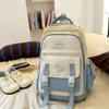 Рюкзак большой вместимости, студенческий школьный рюкзак с цветовым контрастом