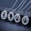 D0037 Letter Necklace, High-Grade 3A Zircon, Personalized Pendant, Multiple Options.