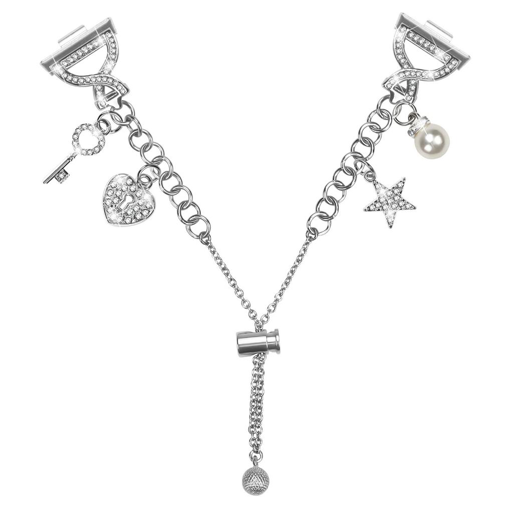 Для Huawei Watch Fit 3/Watch 4/4 Pro Ремешок для часов X-образный Серебристый Одинарная петля Металлическая цепочка