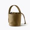 New Top Layer Cowhide Bucket Bag with A Minimalist Style and Textured Handbag, Versatile for Commuting, One Shoulder Crossbody Bag