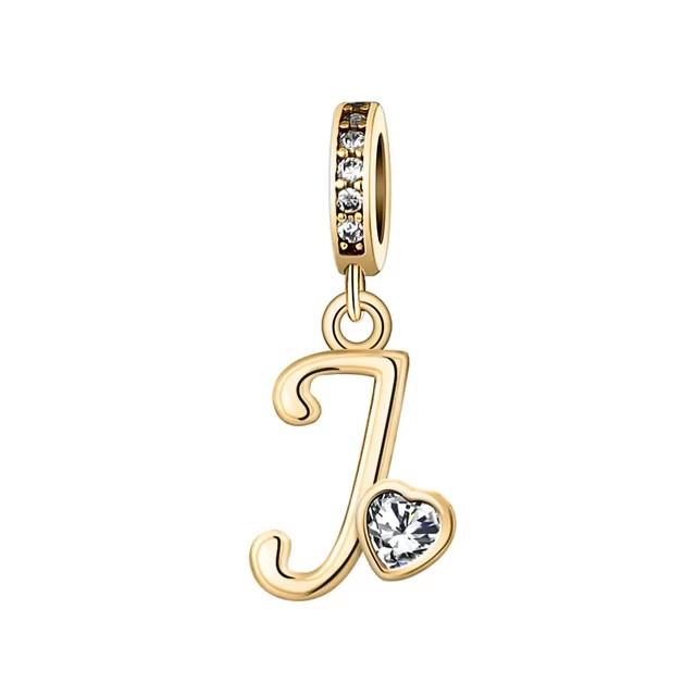 Новый медный с покрытием Rose Gold, Light Gold, двухцветный, с 26 английскими буквами, подвеска-шарм, совместим с браслетами, ожерельями, для самостоятельного изготовления украшений