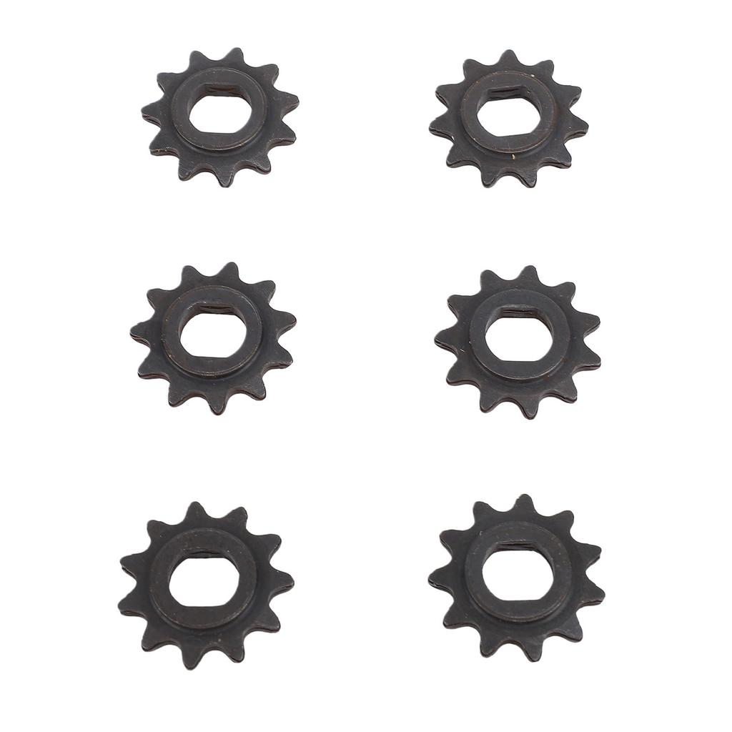 6 шт. Звездочки двигателя 25H 11T 10 мм Стальные Звездочка двигателя электросамоката Цепное колесо с H