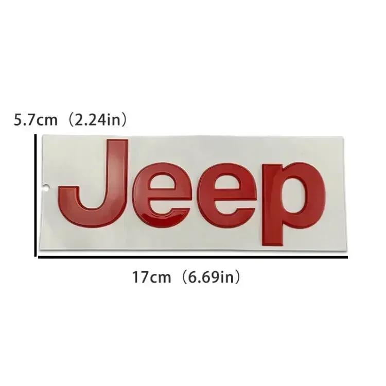 For Jeep For JEEP Wrangler Grand Cherokee Compass Renegade JK JL Patriot Rubicon Rear Trunk Decals  ABS Car Front Hood