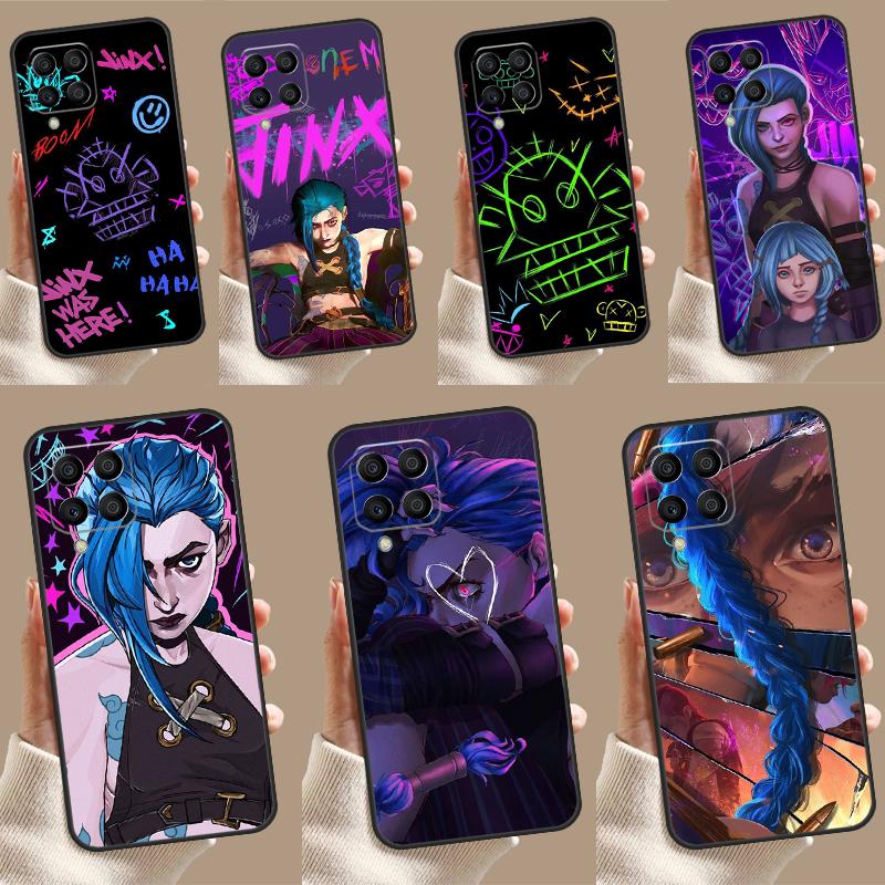 Чехол для Samsung Galaxy M31s M13 M33 M53 M52 M32 M12 M14 M34 M54 M11 M21 M51 M20 M15 M55 с изображением Аркейн Джинкс