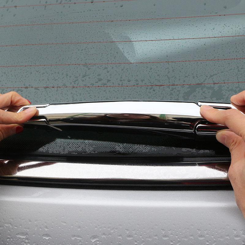 ABS Chrome Rear Water Wiper Protection Cover Wipers Windshield Blade Trim Sticker for Jeep Compass 2017-2020 Accessories