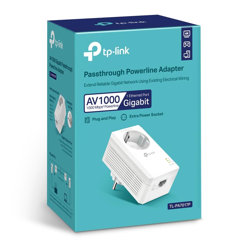 TP-Link TL-PA7017P Powerline Adapter 1000Mbps White