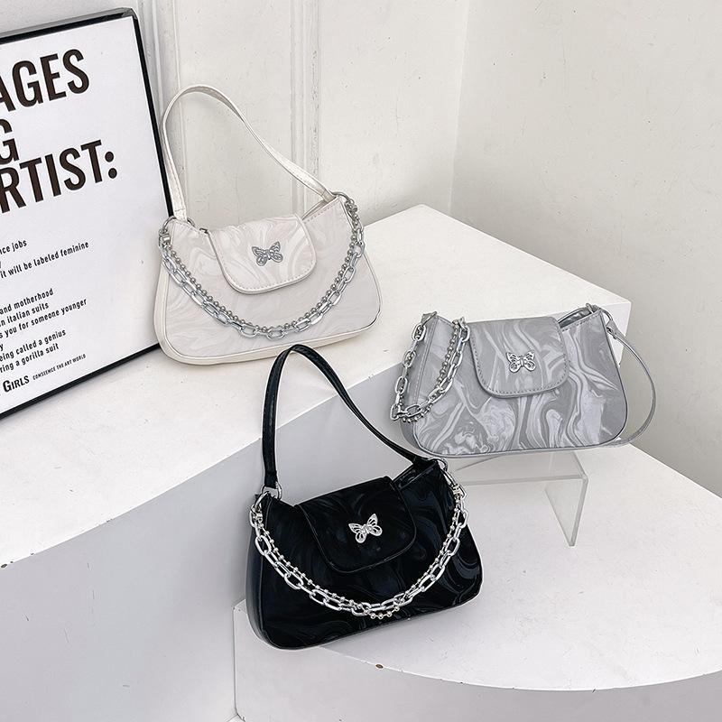 Модная нишевая популярная сумка-полумесяц подмышкой, новый стиль, модная женская простая текстура, популярная в этом году сумка через плечо