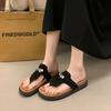 Slippers Women's Outer Wear Summer 2025 New High-end Fashion Versatile Flip-flops Boken Shoes Casual Sandals