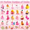 2025 Advent Calendar Christmas Rubber Ducks,24 Days Pink Rubber Duck Countdown Calendar, 24 Pcs Rubbers Ducks Bath  Pool Toys for Kids Boys Girls