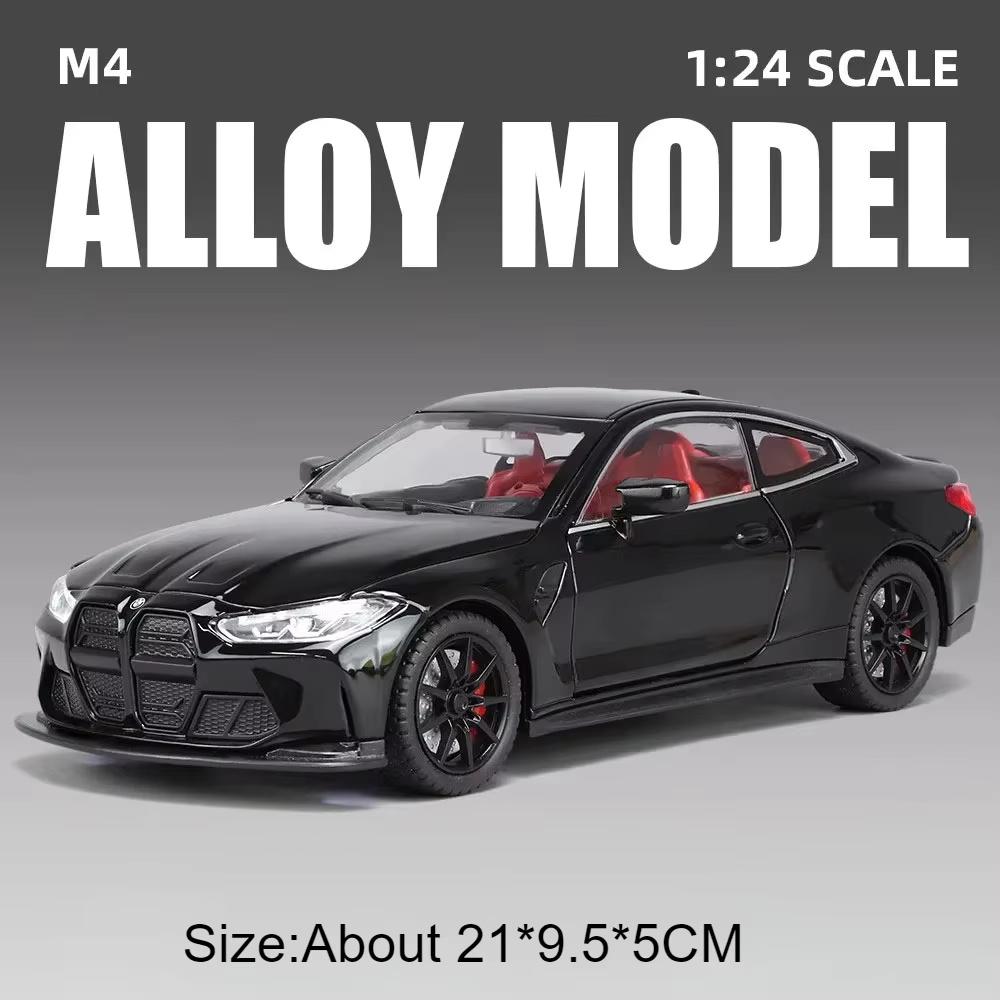 1:24 M3 Gtr M4 Сплав Миниатюрная Модель Игрушка Литые Машинки Рулевое Управление Передним Колесом Открывающиеся Двери Звук Свет Коллекционные Модели Для Мальчика Подарки