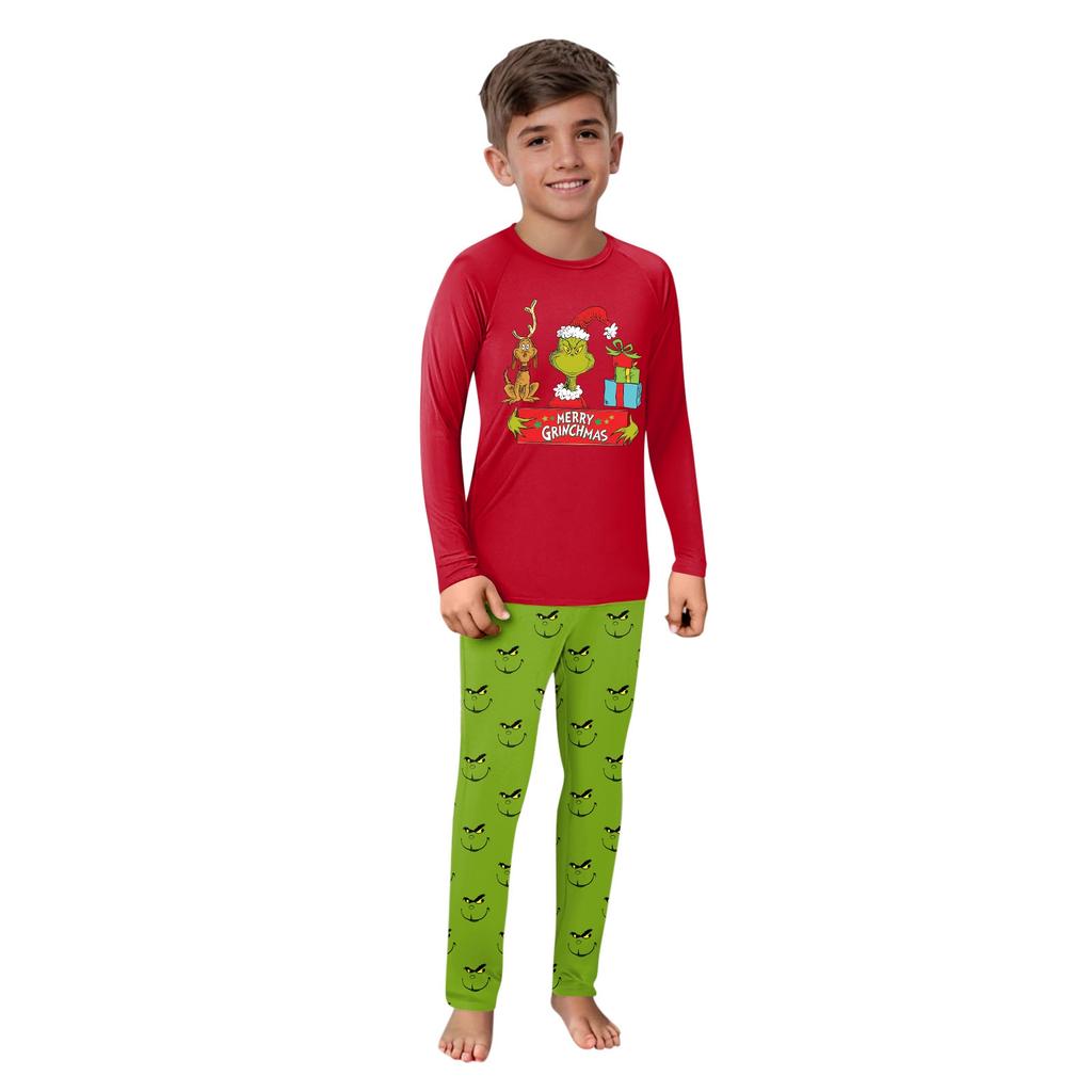 Комплект из топа и брюк с рождественскими принтами для всей семьи Одинаковые комплекты для всей семьи