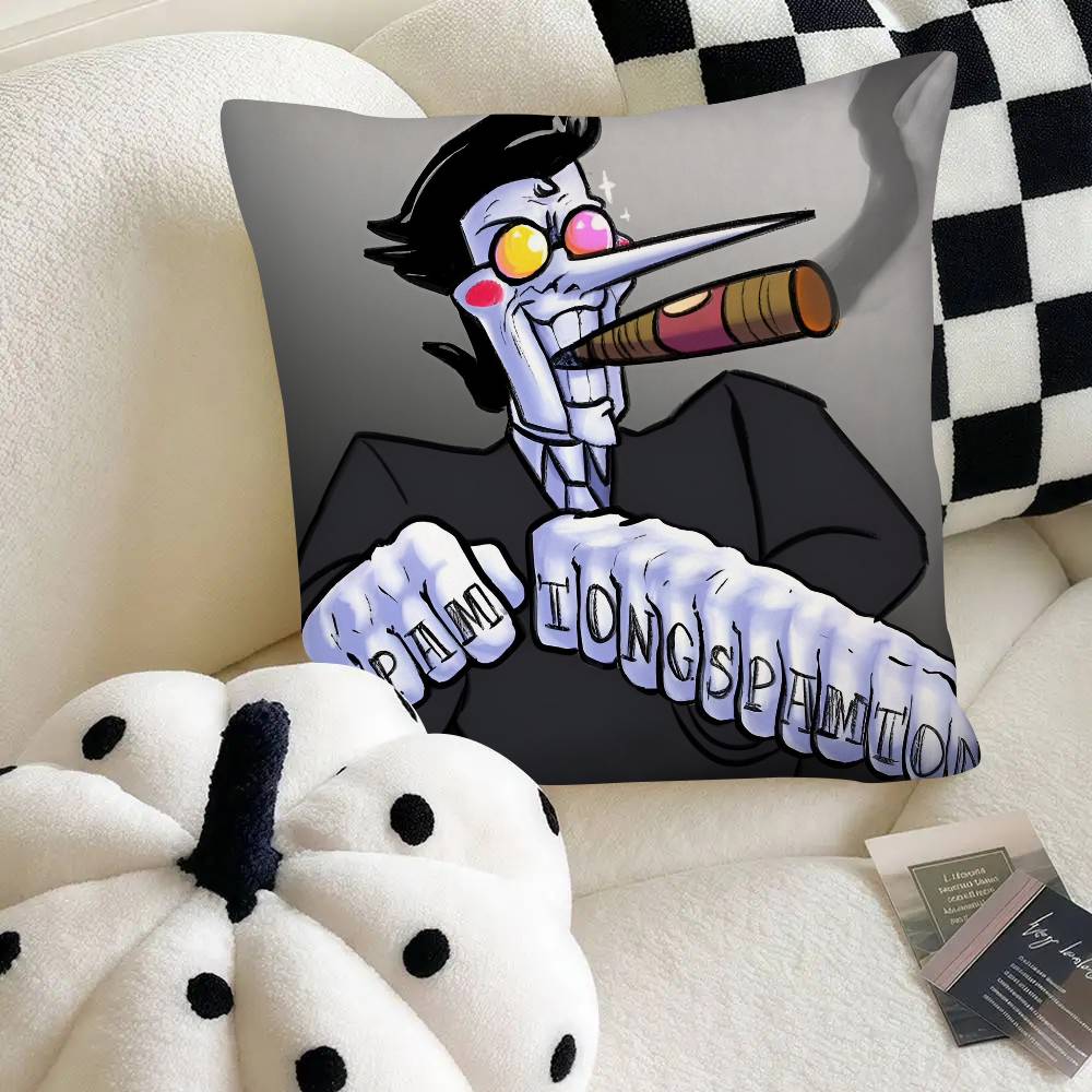 Игровой DDeltarune Spamton Наволочка Модная Квадратная Наволочка Спальня Диван Гостиная Ins Декор Отдых