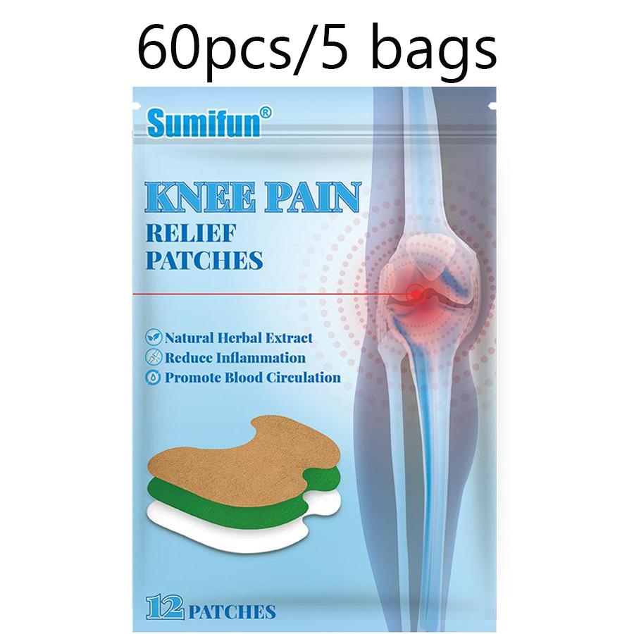 Sumifun 12/24/60/120 Pcs Joint Relief Patch Shoulder Neck Knee Joint Body Protection Patch Knee Care Comfort Herbal Patch