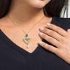 Swarovski Винтажное ожерелье Сердце Лебедь Женское ожерелье Золотое 5452384