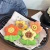 Милый плюшевый кулон-подсолнух Брелок Креативный желтый цветок Брелок Аксессуары для сумки Шарм Подарок студенту на выпускной