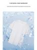 Мужская летняя белая футболка из хлопка Ice Silk с коротким рукавом - однотонная внутренняя одежда 