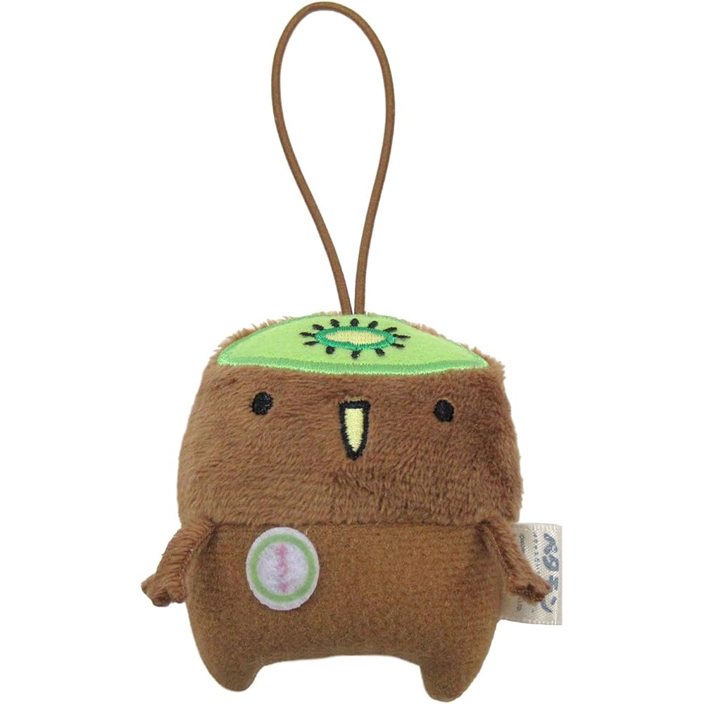 Morisaka Global Petamon Киви Плюшевая Игрушка-Маскот 5.5x2.5x6.5см Фруктовый Брелок-Подвеска Милый для Сумок и Рюкзаков