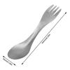 1Pc Titanium Spork 2-in-1 Spoon Ultralight Cookware Portable Fork Knife Outdoor Camping Picnic Travel Eco-Friendly Flatware