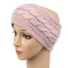Winter Headband Women Fuzzy Fleece Lined Ear Warmer Cable Knit Thick Warm Crochet Headband Solid