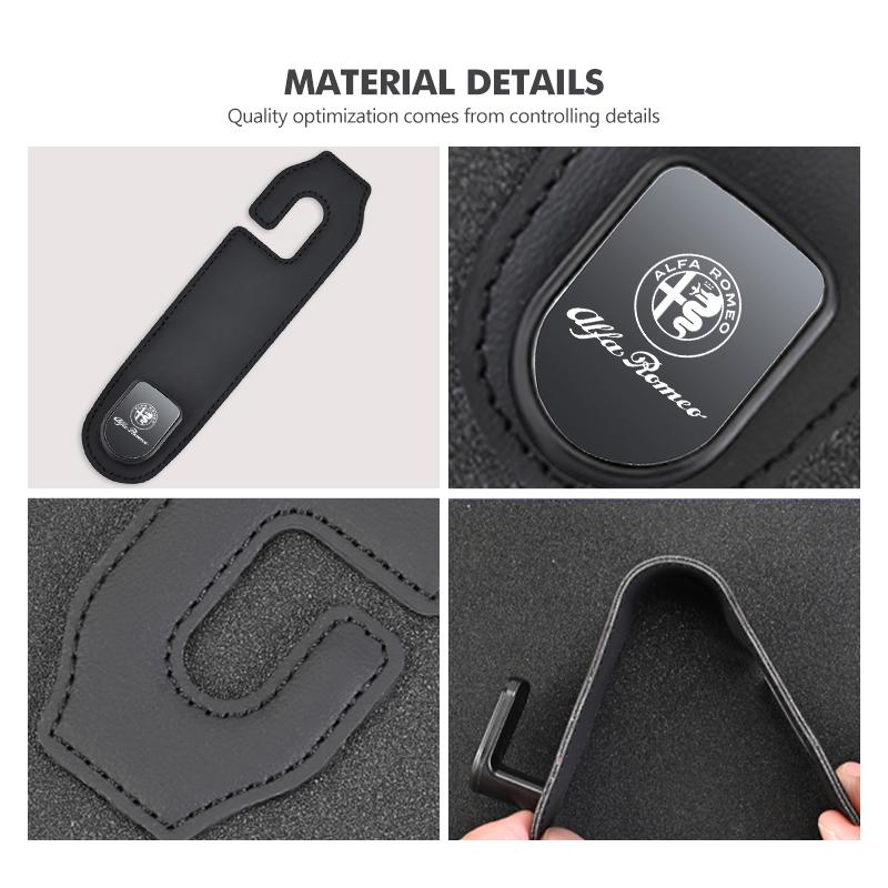 Car Rear Seat Storage Hanging Hook Handbag Clothes Bracket For Alfa Romeo 159 Giulietta Giulia 147 Mito 156 159 166 GT Stelvio