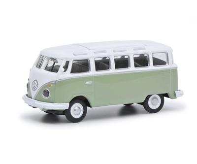 Schuco Volkswagen T1 Samba Schuco Samba Литая модель автомобиля Масштаб HO 1/87 Зеленый/Белый