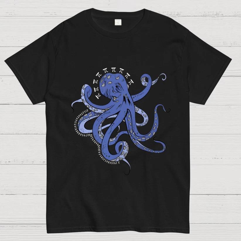 Funny Pi Day Octopus Unisex T-Shirt Size S-4XL