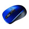 Sanwa Supply Bluetooth Blue 5 2400dpi 5.0 Mouse, Quiet, LED, Buttons, (3-Level Switching), Compact, Blue, MA-BTBL155BL